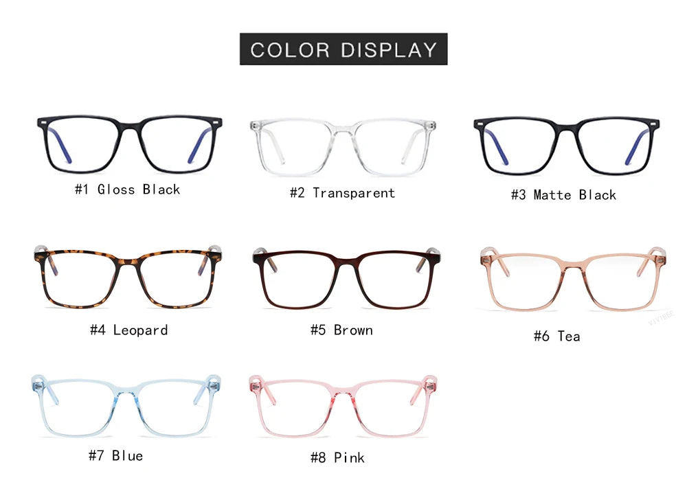 2025 Trending Blue Light Blocking Men's Glasses Gaming TR90 Matte Black Anti Ray Eyeglasses Computer Transparent Fashion Eyewear
