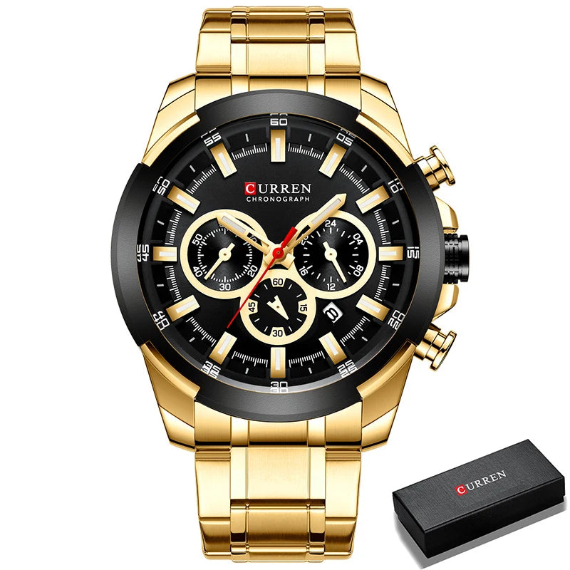 CURREN Men’s Watches Top Brand Big Sport Watch Luxury Men Military