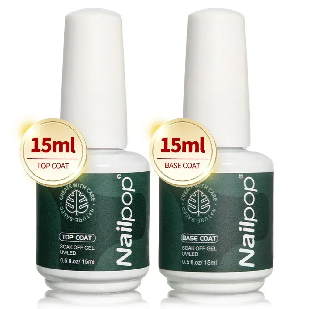 Nailpop Pro Soft Nail Tips Gel Glue 20g Adhesive Fake Nails Long Lasting Soak Off UV Gel Nail Polish Manicure Products for Nails