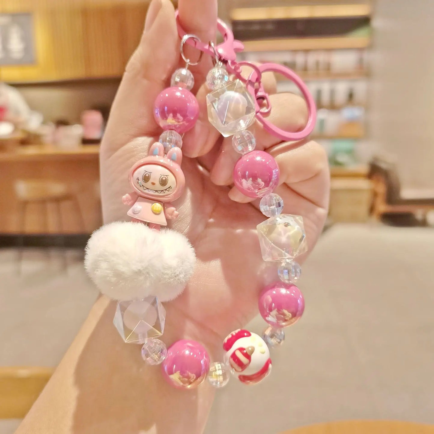 New Kawaii Labu Doll Anime Mobile Phone Chain, Key Chain, Bag Pendant Decoration, Gift