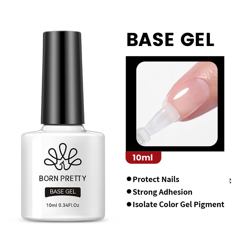 BORN PRETTY 30ml Glitter Acrylic Gel Finger Extension Nail Polish Silver Pink Extension Gel Polish Soak Off Nail Slip Solution