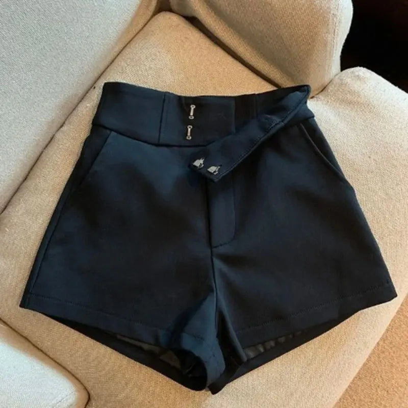 Women Shorts Mooyufon Black Shorts Women Harajuku Elegance High Waisted Shorts