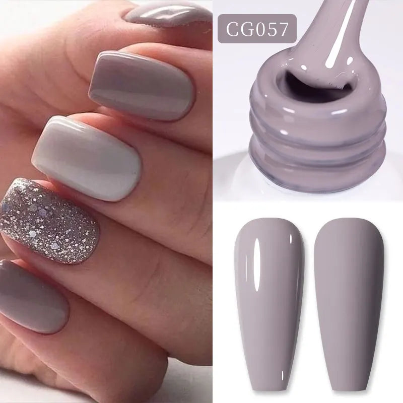 BORN PRETTY 10ml Glitter Silver Liner Paint Gel Nail Polish Line Stripe Gel Vernis Semi Permanent for Drawing Line French Nails