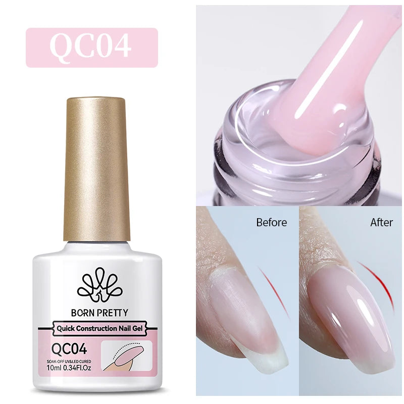BORN PRETTY 10ml Glitter Silver Liner Paint Gel Nail Polish Line Stripe Gel Vernis Semi Permanent for Drawing Line French Nails