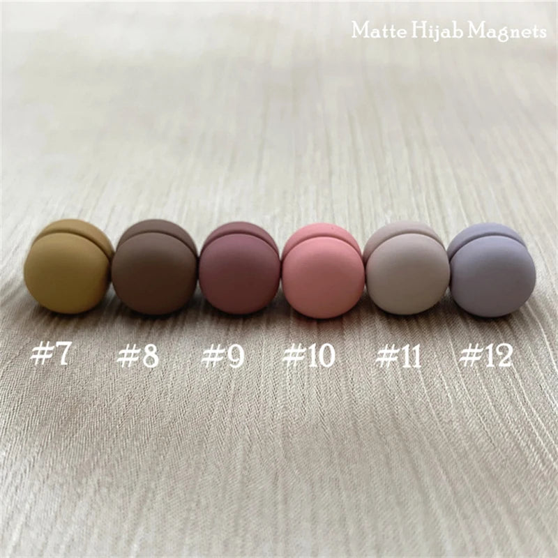Strong Metal Plating Magnetic Hijab Clip Safe Hijab Brooch Scarf Accessories No Hole Pins Brooch Magnet Muslim Scarf Jewelry Set