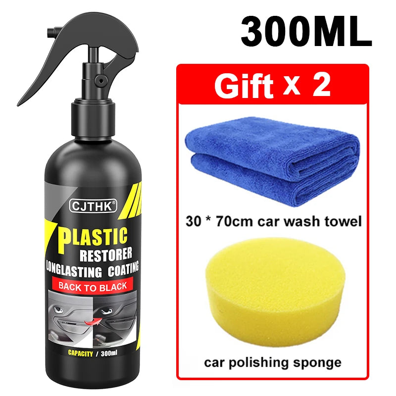 2025 Car Plastic Restorer Back To Black Gloss Plastic Renovator Longlasting Coating Leather Restore Auto Polish Cleaning Products