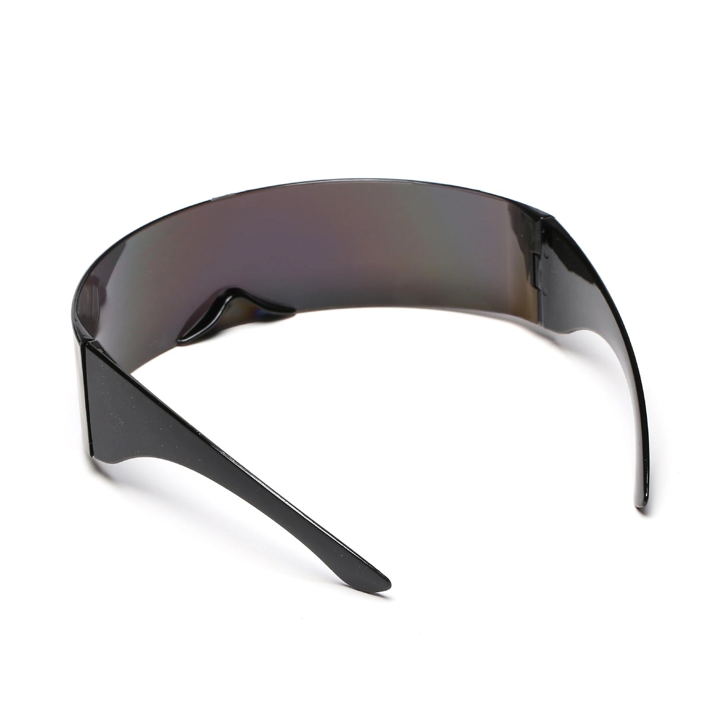 KLASSNUM Women Future Technology Sunglasses Y2K Laser Eyeglasses Anti UV400 One Peice Mirrored Lens Eyewear Glasses Men Glasses
