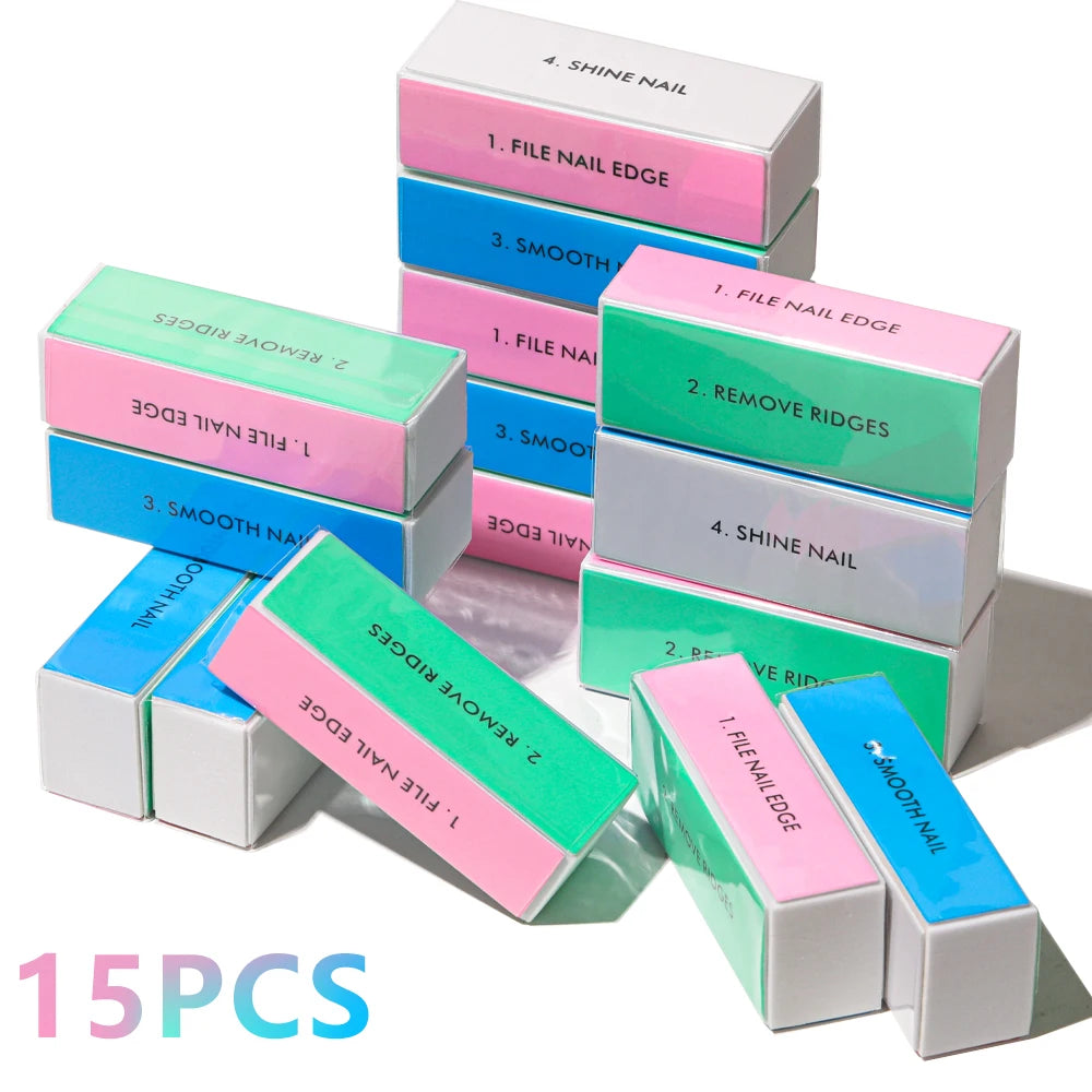 LINMANDA 1/20Pcs Nail Buffer Block Nail Files and Buffers Smooth Buff Shine Professional Nail Files for Home and Salon DIY Use
