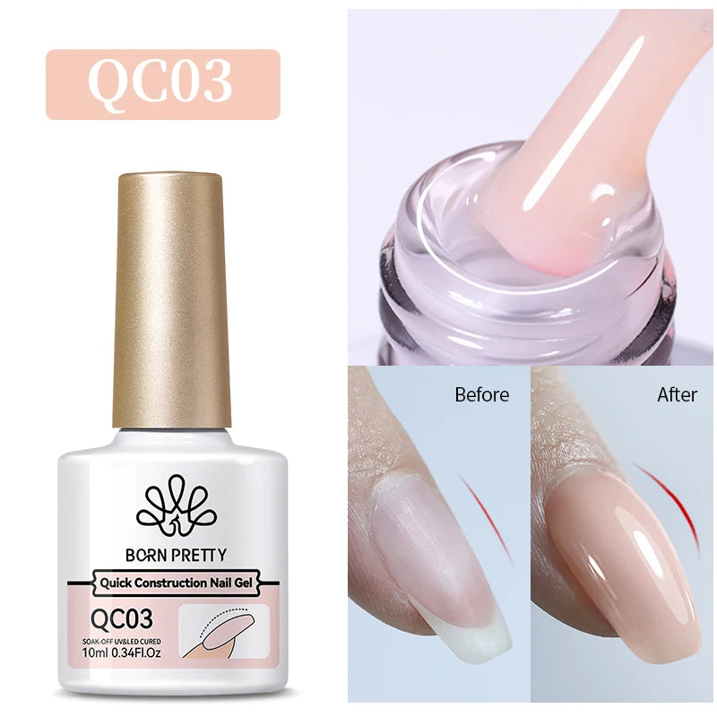 BORN PRETTY 10ml Glitter Silver Liner Paint Gel Nail Polish Line Stripe Gel Vernis Semi Permanent for Drawing Line French Nails