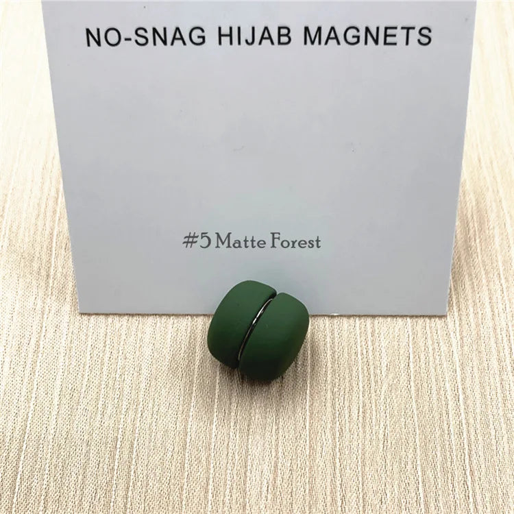 Strong Metal Plating Magnetic Hijab Clip Safe Hijab Brooch Scarf Accessories No Hole Pins Brooch Magnet Muslim Scarf Jewelry Set