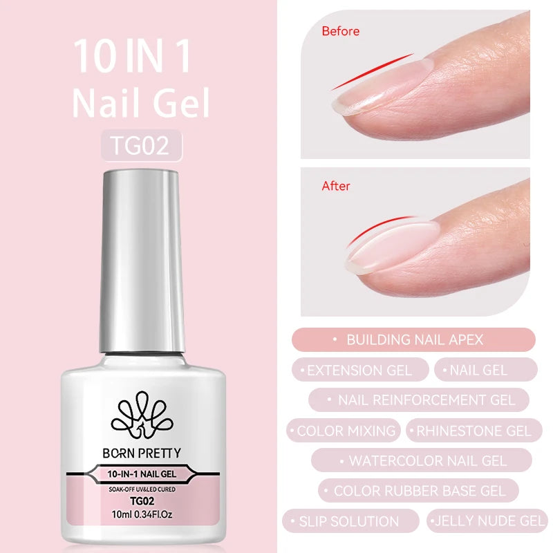 BORN PRETTY 10ml Black Glass Cat Magnetic Gel Nail Polish Punk Style Nail Art Manicure Varnis Semi Permanent Gel