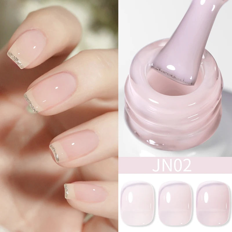 BORN PRETTY 10ml Translucent Jelly Nude Gel Nail Polish Colorful Varnish Semi Permanent UV LED Nail Art Manicure Gel
