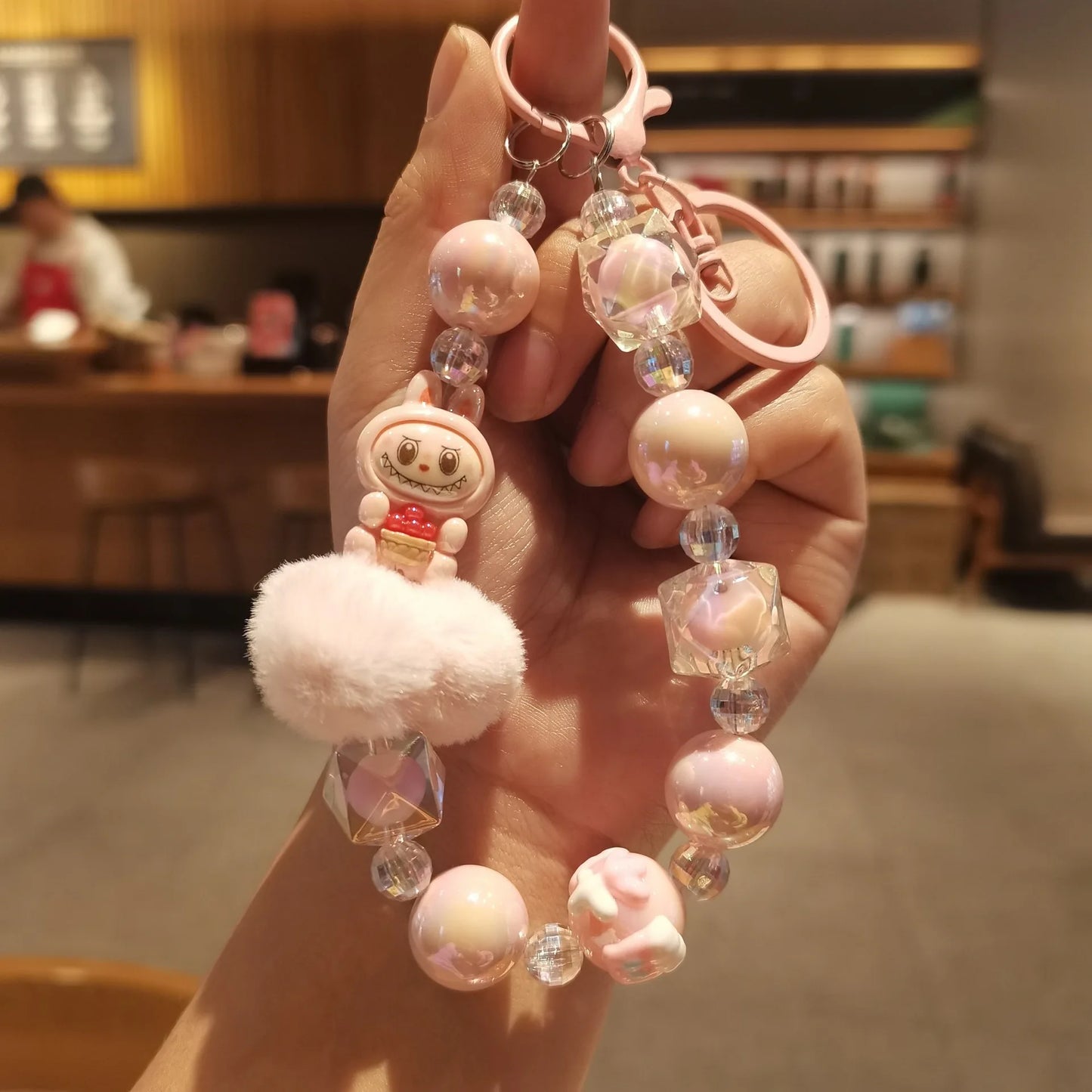 New Kawaii Labu Doll Anime Mobile Phone Chain, Key Chain, Bag Pendant Decoration, Gift