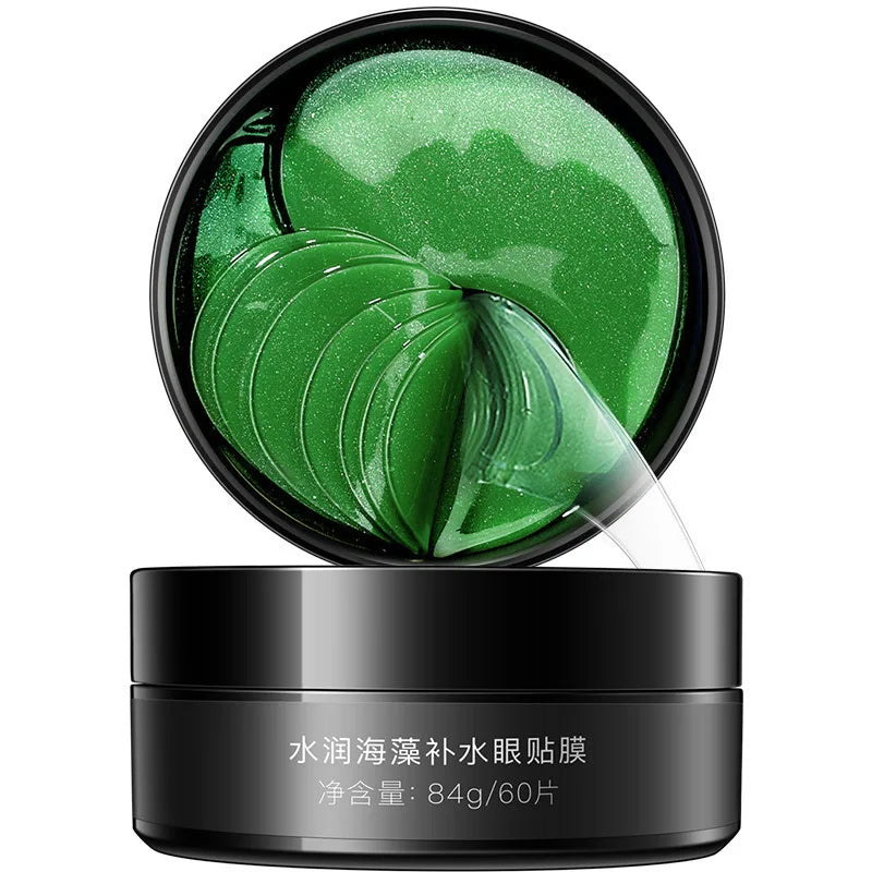 60pcs Seaweed Gold Eye Mask Anti Dark Circles Eyes Bag Firming Moisturizing Crystal Collagen Eye Patches Skin Care for Eye