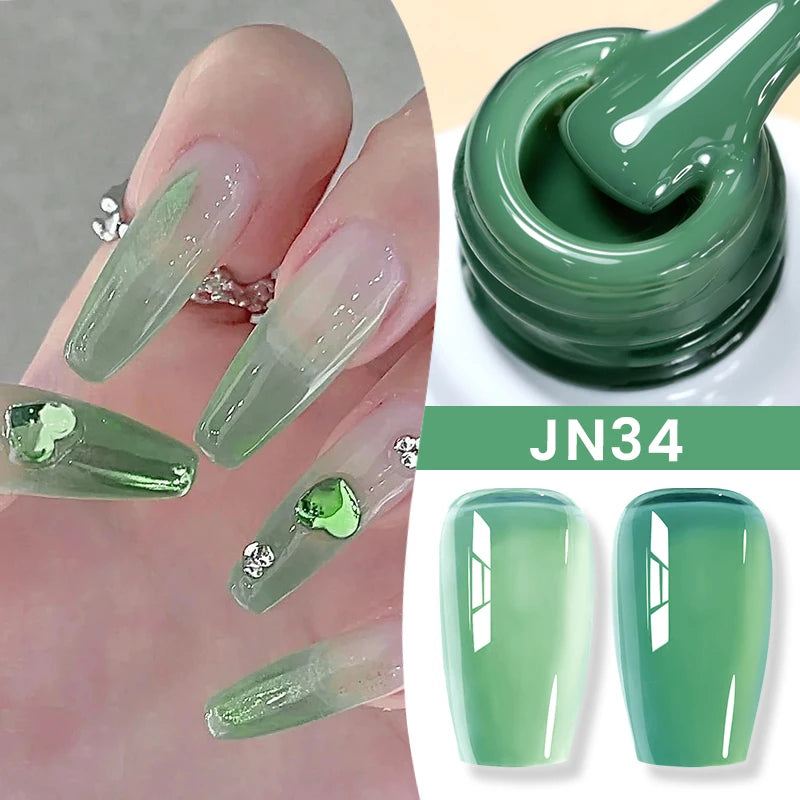 BORN PRETTY 10ml Flow Light White Cat Magnetic Gel Nail Polish Ultra Shine Soak Off UV Gel Mirror Glass Cat Magnet Gel Varnish