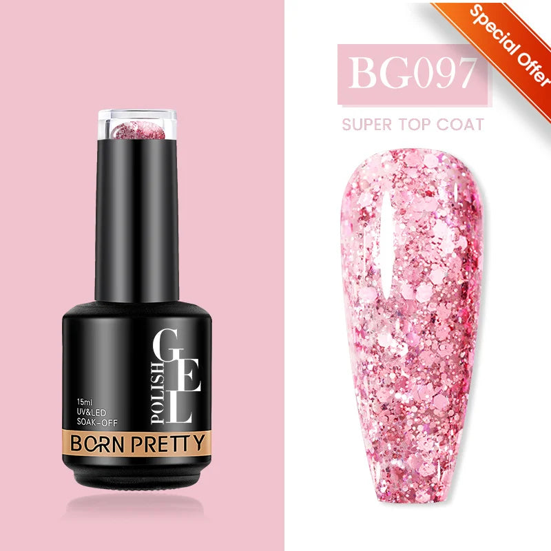 BORN PRETTY 10ml Super Shining Reflective Cat Magnetic Gel Ultra Shine Glitter Red Silver Soak Off UV LED Gel Nail Art Varnish