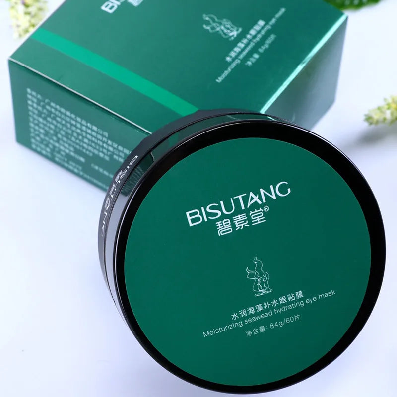 60pcs Seaweed Gold Eye Mask Anti Dark Circles Eyes Bag Firming Moisturizing Crystal Collagen Eye Patches Skin Care for Eye
