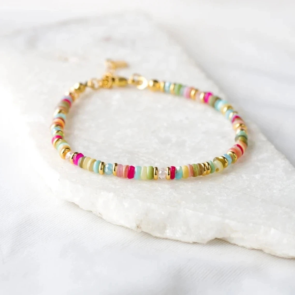 KKBEAD Boho Bracelet Women Y2k Jewelry Bohemian Bracelets Gift Colorful Shell DIs Beads Summer Beach Pulseras Mujer