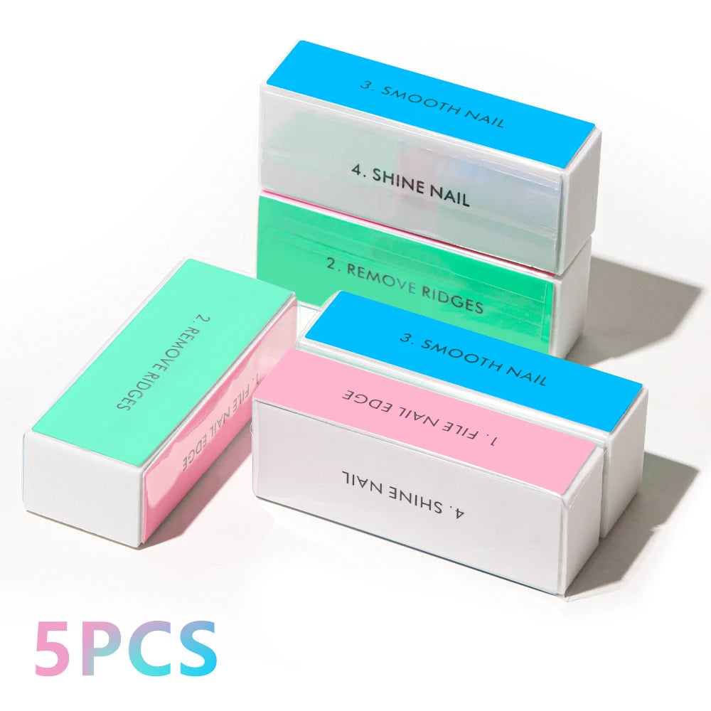 LINMANDA 1/20Pcs Nail Buffer Block Nail Files and Buffers Smooth Buff Shine Professional Nail Files for Home and Salon DIY Use