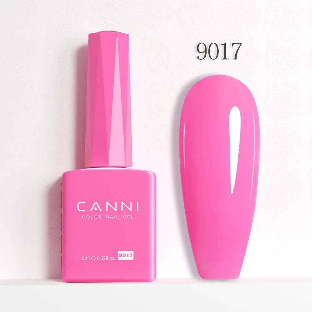 CANNI Hema Free Nail Gel Polish Christmas Red Color Collection Semi Permanent Nail Dehydrator Primer 9ml French Gorgeous Color
