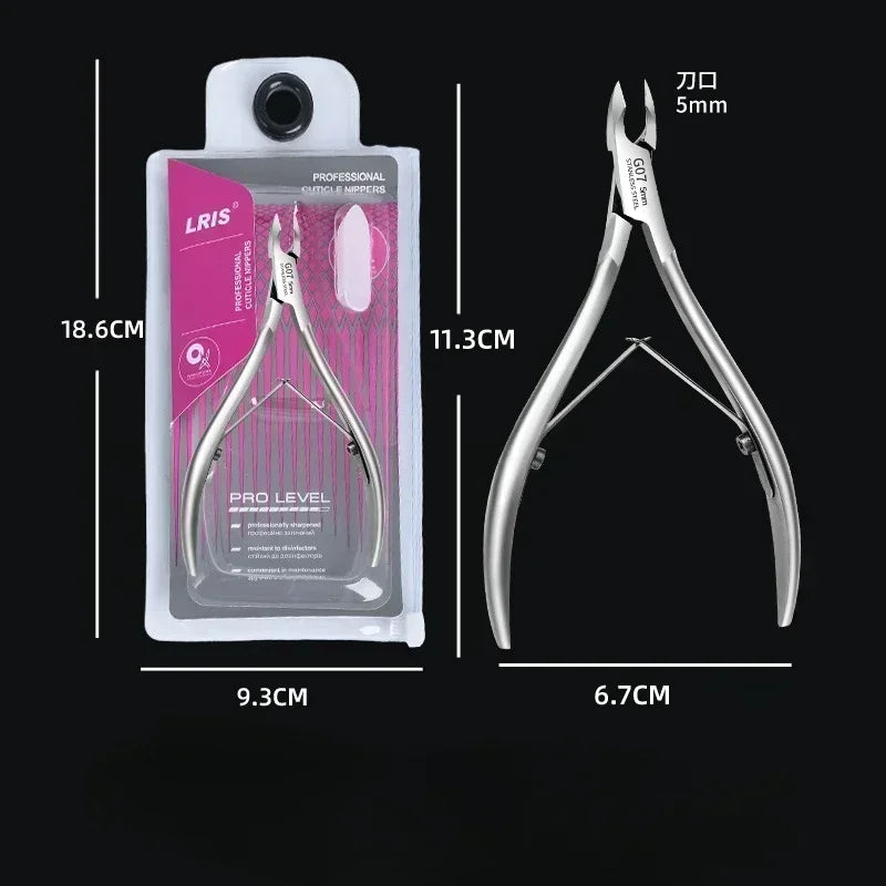 New Stainless Steel Cuticle Trimmer Professional Nail Nipper Remover for Fingernails
