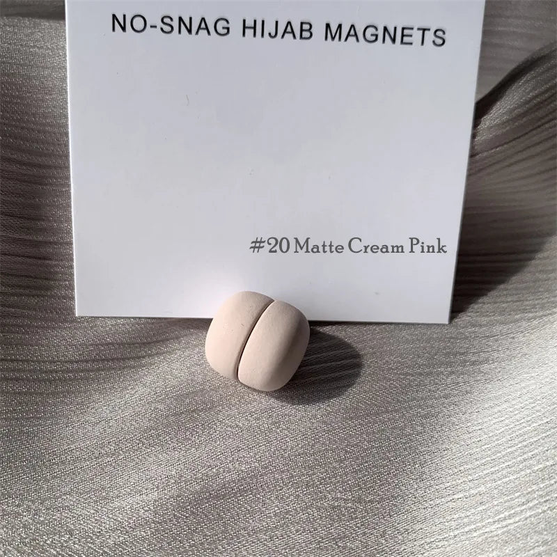 Strong Metal Plating Magnetic Hijab Clip Safe Hijab Brooch Scarf Accessories No Hole Pins Brooch Magnet Muslim Scarf Jewelry Set