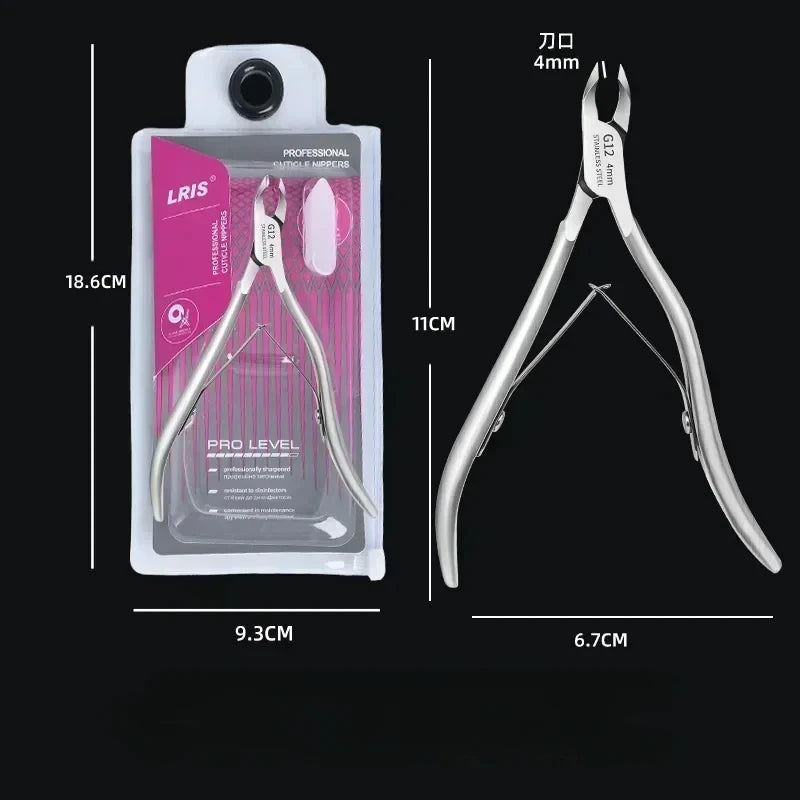 New Stainless Steel Cuticle Trimmer Professional Nail Nipper Remover for Fingernails
