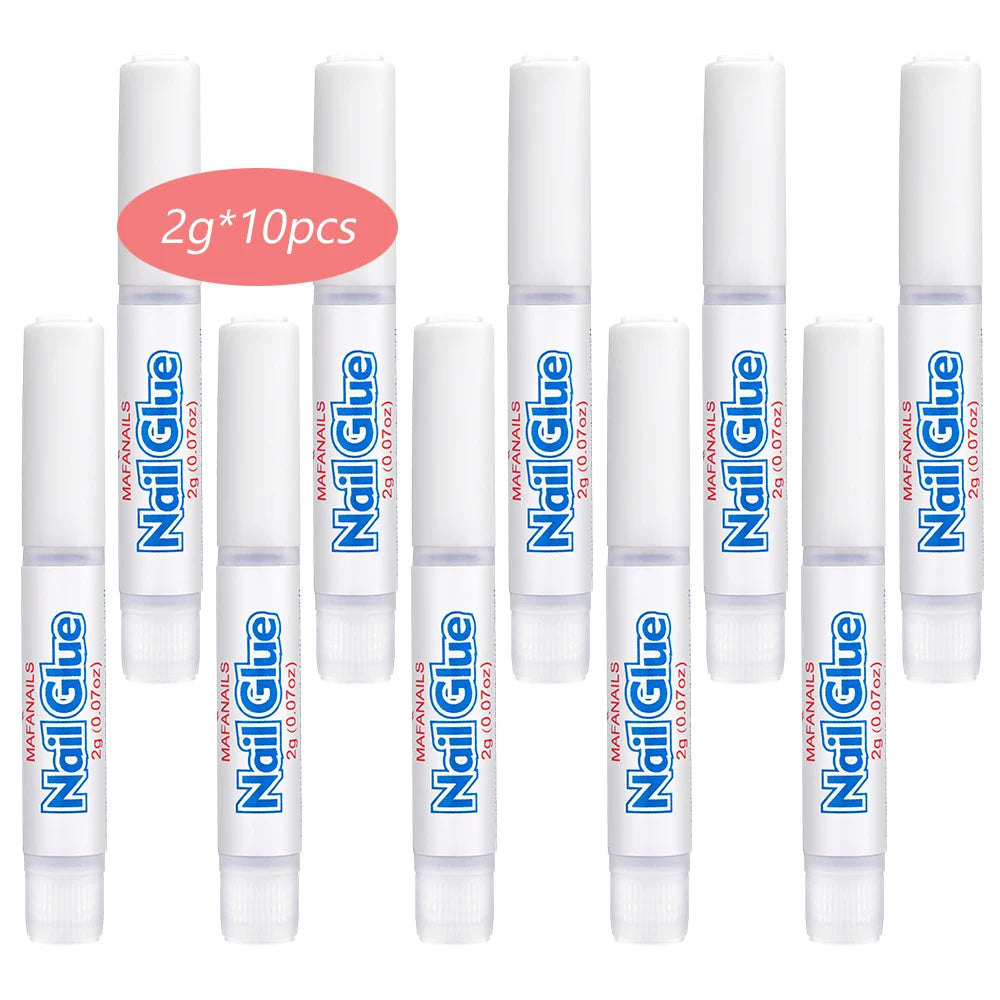 7g Fast-drying Nail Bond Glue Super Strong Adhesive False Nails Glue Acrylic Nail Tips Rhinestones Crystal Diamond Sticky Glue