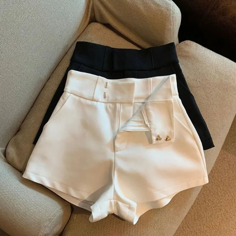 Women Shorts Mooyufon Black Shorts Women Harajuku Elegance High Waisted Shorts