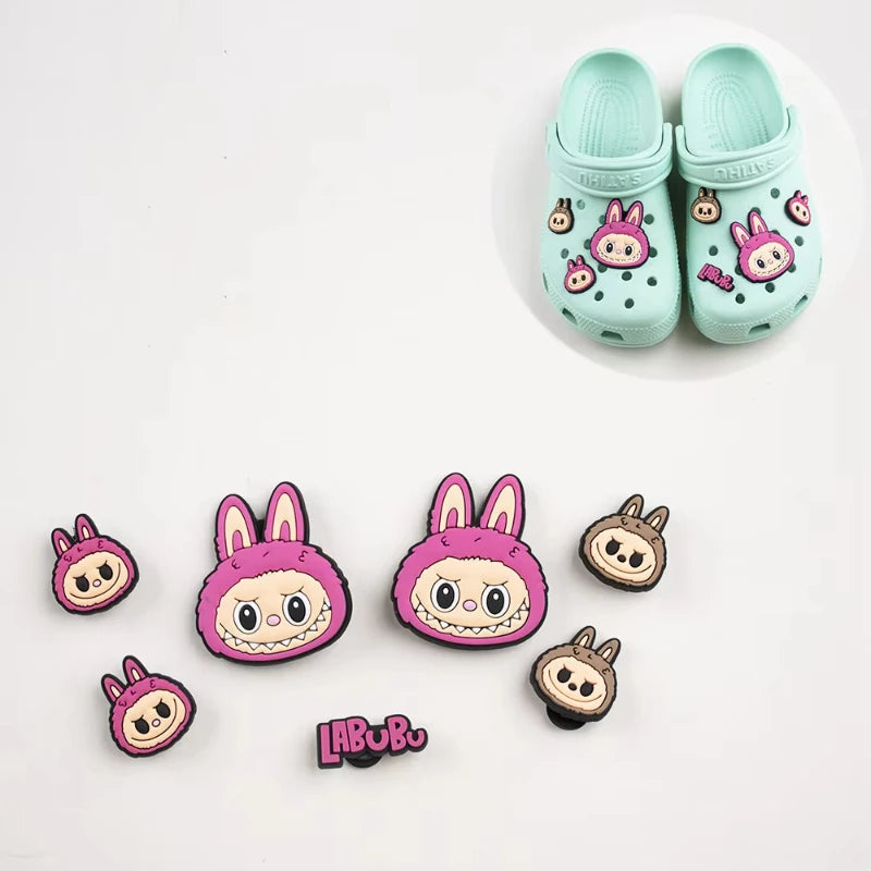 Jibbitz Cute Vibrant Cartoon Shoe Charms Set Fashion PVC DIY Accessories for Men & Women Parties & Birthday Gifts