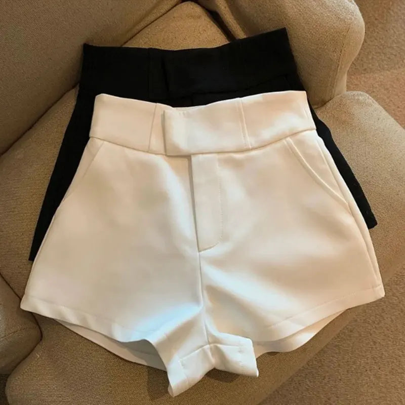 Women Shorts Mooyufon Black Shorts Women Harajuku Elegance High Waisted Shorts