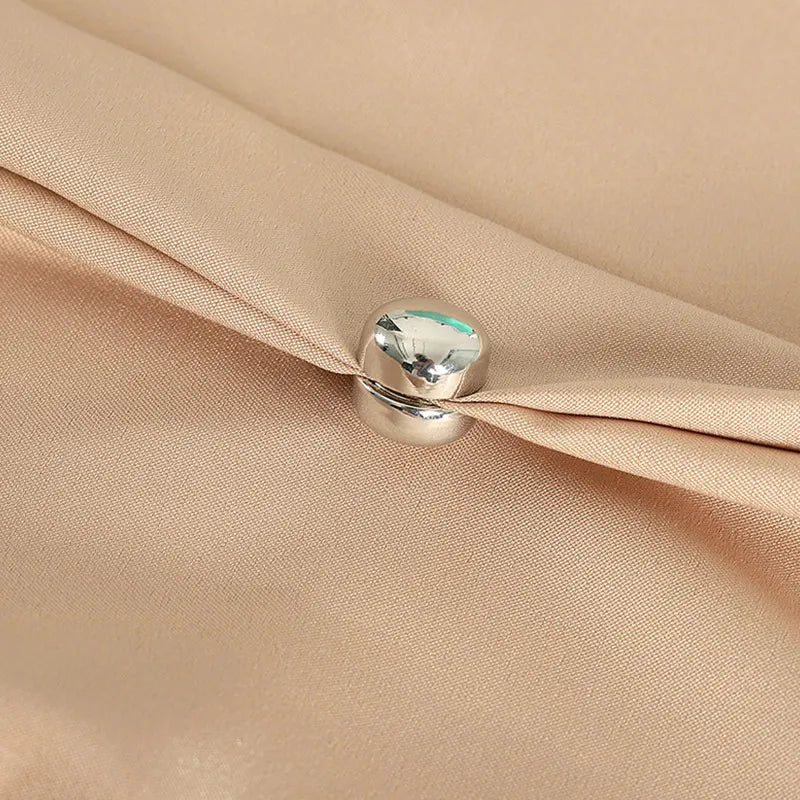 1pc Mini Round Magnetic Shawl Fixed Buckle Pins Hijab Clip Dual-use Safety Pins For Scarf Cardigan Brooch Headscarf Accessories