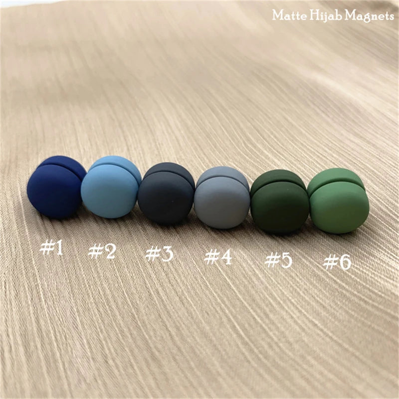 Strong Metal Plating Magnetic Hijab Clip Safe Hijab Brooch Scarf Accessories No Hole Pins Brooch Magnet Muslim Scarf Jewelry Set