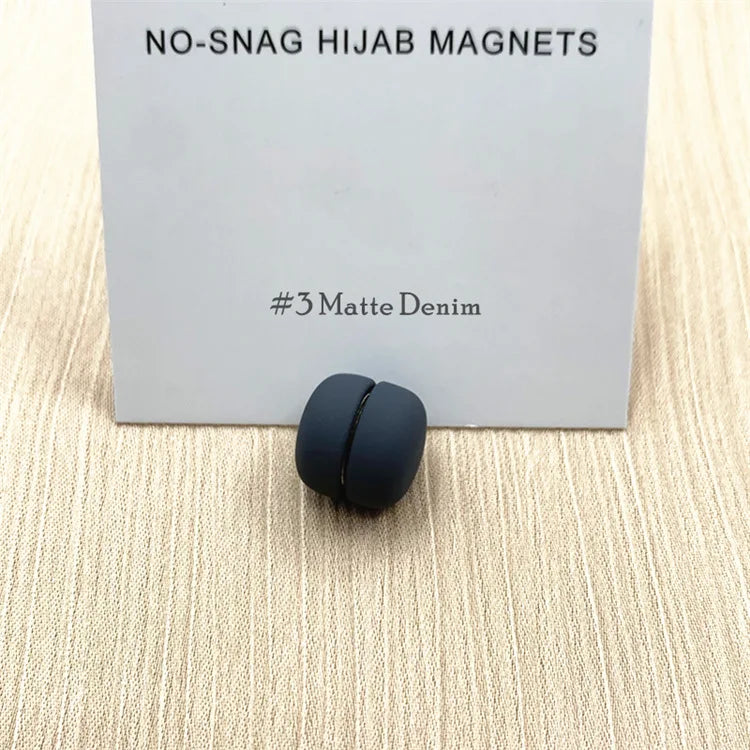 Strong Metal Plating Magnetic Hijab Clip Safe Hijab Brooch Scarf Accessories No Hole Pins Brooch Magnet Muslim Scarf Jewelry Set