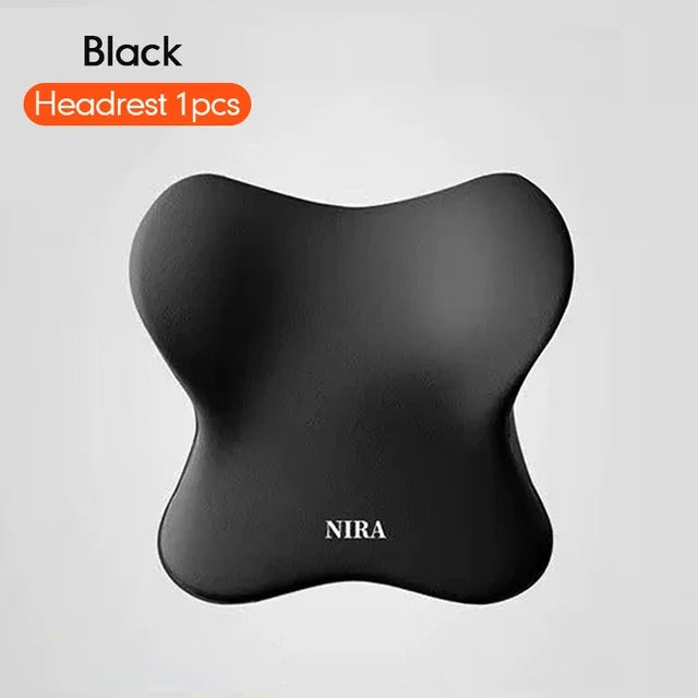 2025 Car Memory Foam Headrest Set Car Neck Pillow Car Lumbar Waist Cushion Waist Support Car Seat Pillow Accessories Tools