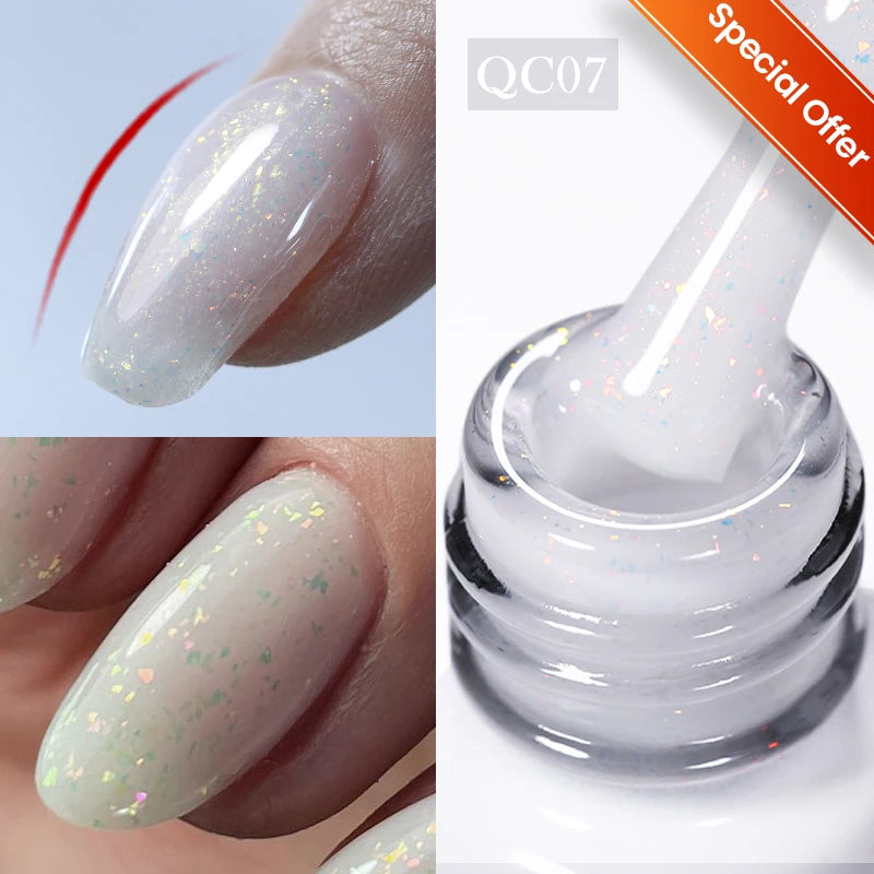 BORN PRETTY 10ml Glitter Silver Liner Paint Gel Nail Polish Line Stripe Gel Vernis Semi Permanent for Drawing Line French Nails