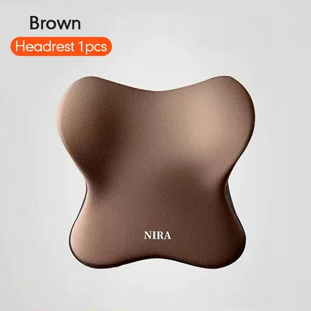 2025 Car Memory Foam Headrest Set Car Neck Pillow Car Lumbar Waist Cushion Waist Support Car Seat Pillow Accessories Tools