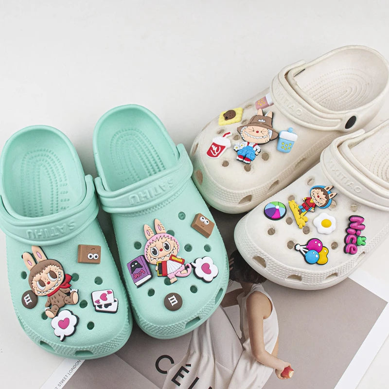 Jibbitz Cute Vibrant Cartoon Shoe Charms Set Fashion PVC DIY Accessories for Men & Women Parties & Birthday Gifts