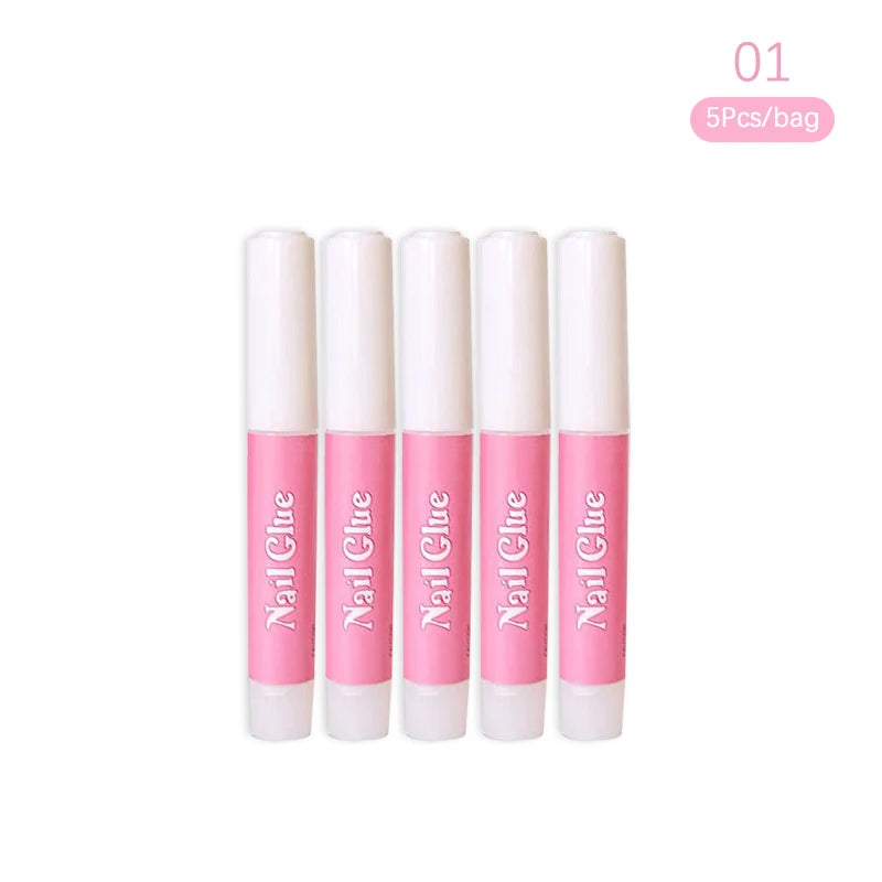 Super Strong Nail Glue Set For False Nail Tips Acrylic Nails Press On Fake Nails Art Decoration Long Lasting Adhesion Gel