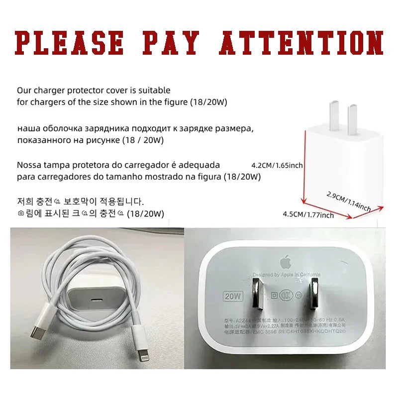 Bubu Dudu Couple Baby Bear Panda Protection Case for IPhone 15 14 13 Pro Max 18/20W Charger&Charging Protector Data Wire Winder