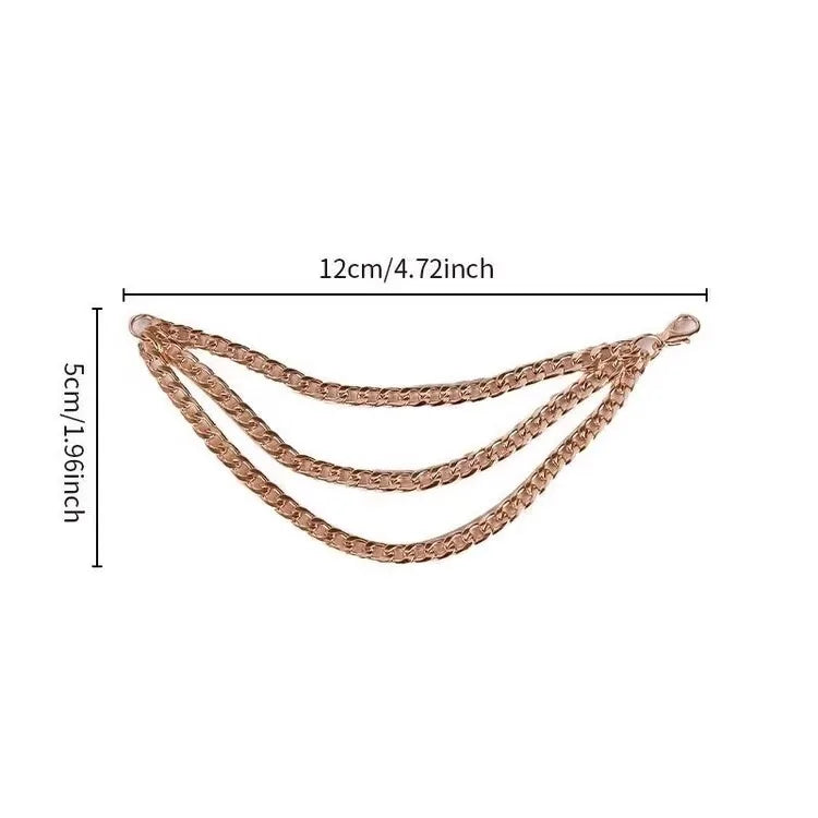 Funny Headgear For Ropa Labubu Trendy Outfit Accessories Matching Big Gold Chain Mini Clothes Set You Like