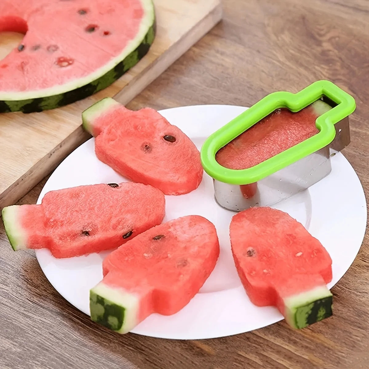 1pc Stainless Steel Watermelon Slicer & Popsicle Mold – Fun and Easy Fruit Cutter for Youngsters,Perfect for Summer Snacks
