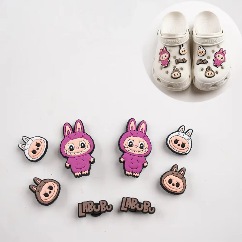 Jibbitz Cute Vibrant Cartoon Shoe Charms Set Fashion PVC DIY Accessories for Men & Women Parties & Birthday Gifts