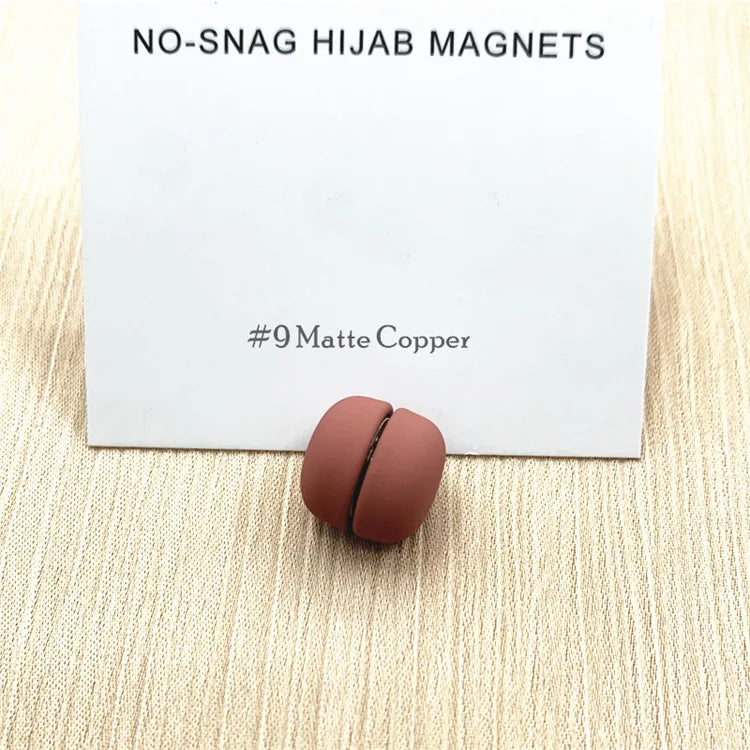 Strong Metal Plating Magnetic Hijab Clip Safe Hijab Brooch Scarf Accessories No Hole Pins Brooch Magnet Muslim Scarf Jewelry Set