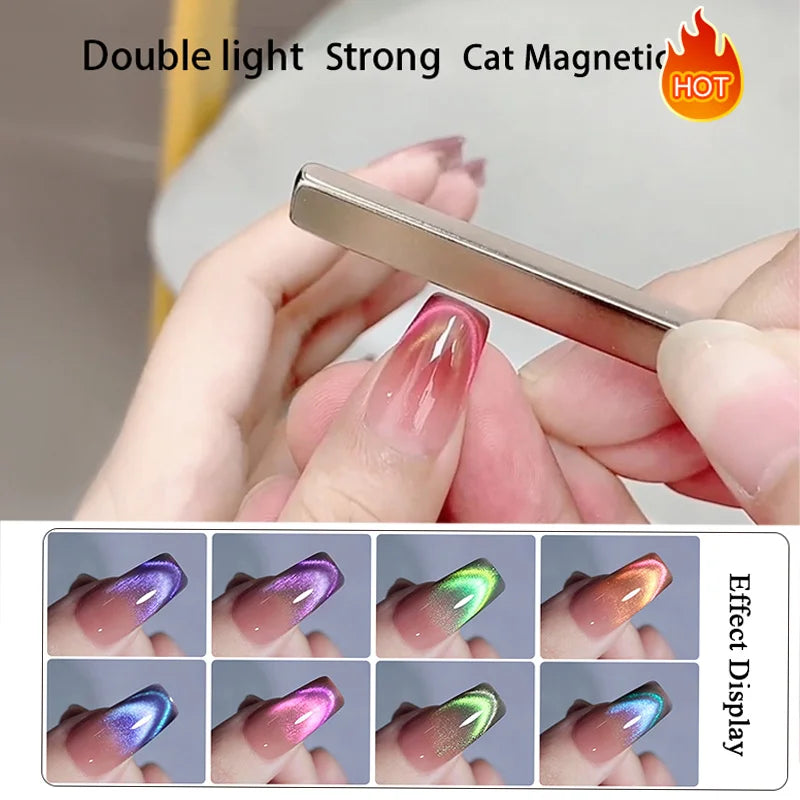 BORN PRETTY 10ml Super Shining Reflective Cat Magnetic Gel Ultra Shine Glitter Red Silver Soak Off UV LED Gel Nail Art Varnish
