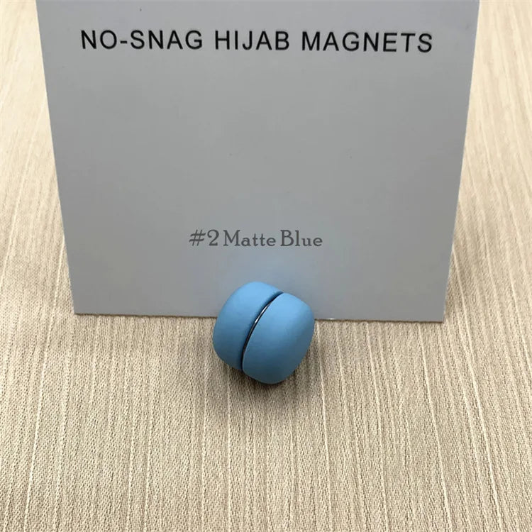 Strong Metal Plating Magnetic Hijab Clip Safe Hijab Brooch Scarf Accessories No Hole Pins Brooch Magnet Muslim Scarf Jewelry Set