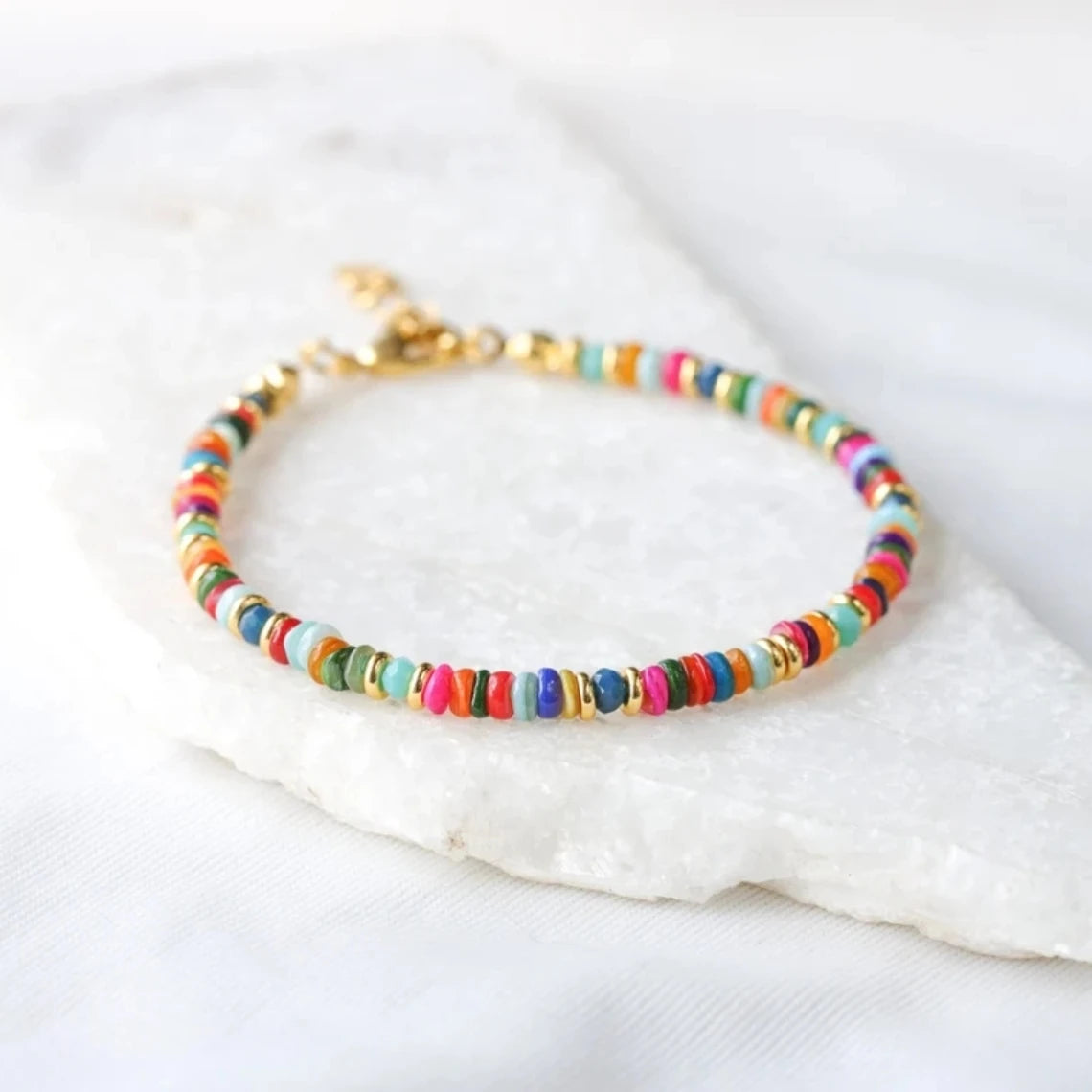 KKBEAD Boho Bracelet Women Y2k Jewelry Bohemian Bracelets Gift Colorful Shell DIs Beads Summer Beach Pulseras Mujer