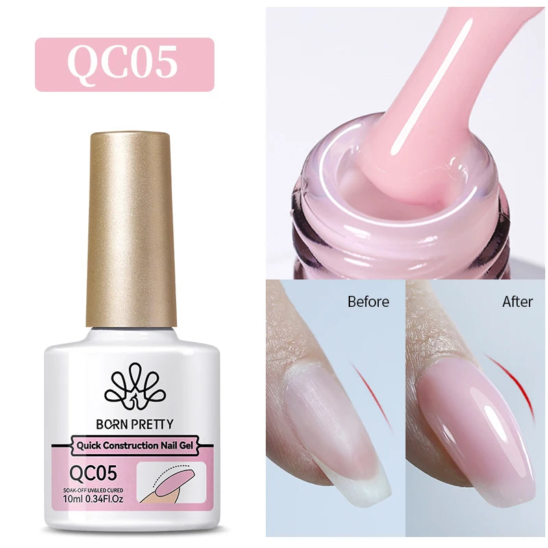 BORN PRETTY 10ml Glitter Silver Liner Paint Gel Nail Polish Line Stripe Gel Vernis Semi Permanent for Drawing Line French Nails
