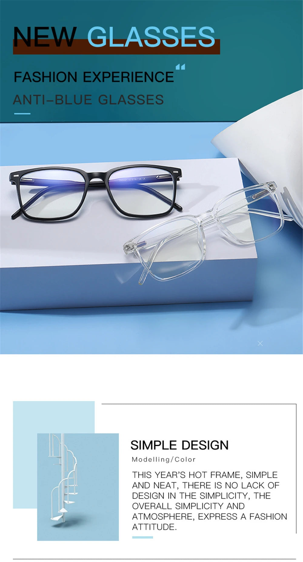 2025 Trending Blue Light Blocking Men's Glasses Gaming TR90 Matte Black Anti Ray Eyeglasses Computer Transparent Fashion Eyewear