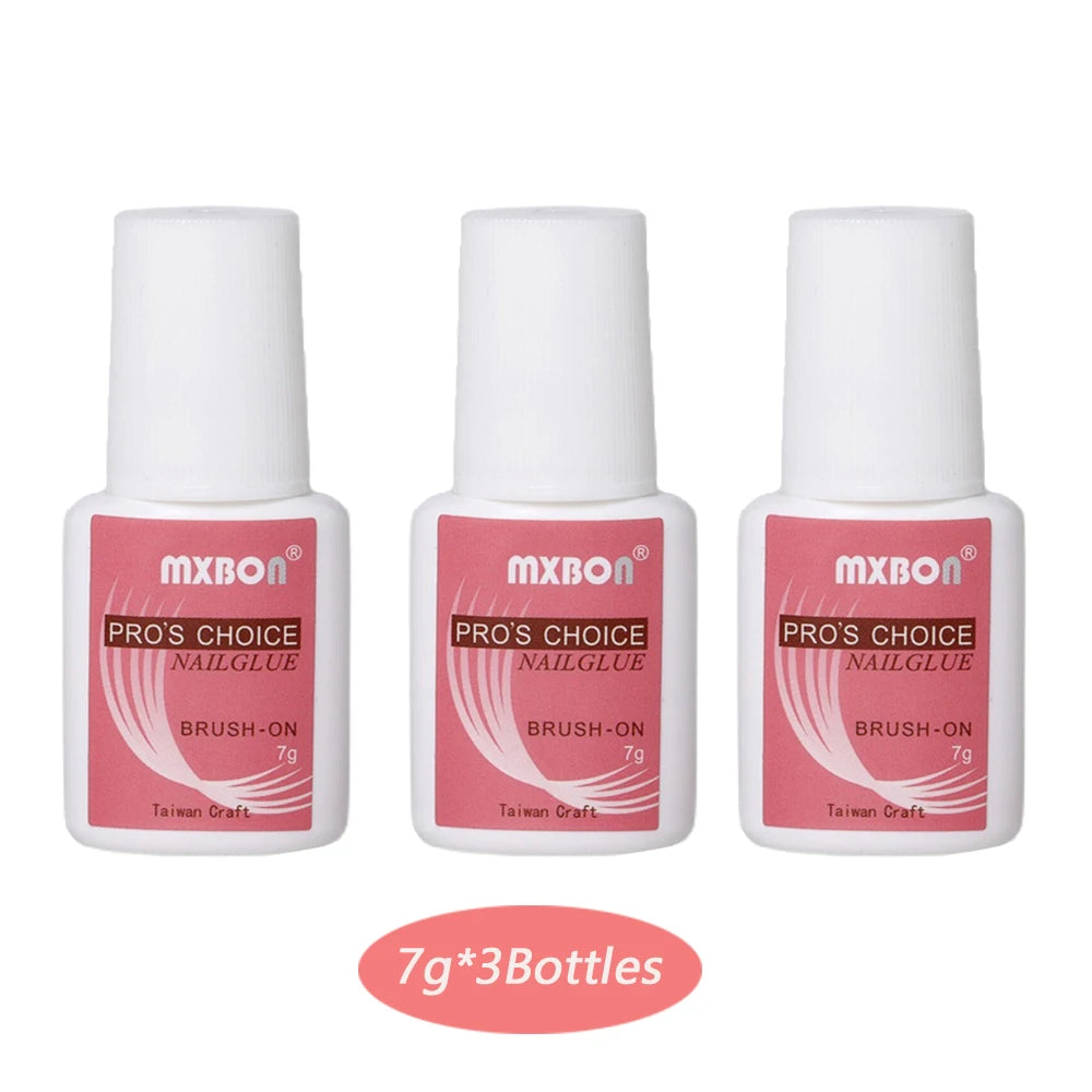 7g Fast-drying Nail Bond Glue Super Strong Adhesive False Nails Glue Acrylic Nail Tips Rhinestones Crystal Diamond Sticky Glue